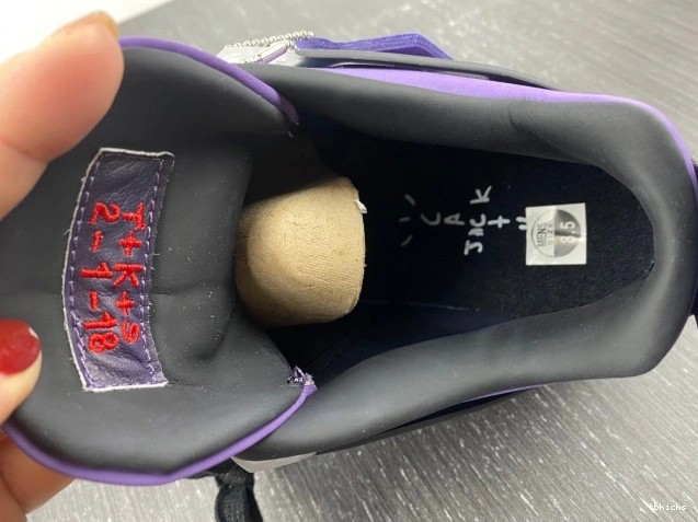 Rep TBK (Friends and Family) Retro LN4 766296 4 Purple Jordan Scott Travis 0706